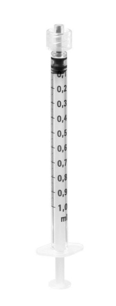 Omnifix-F Solo syringe, Luer-Lock, with spike, 1.ml, 100 pcs.